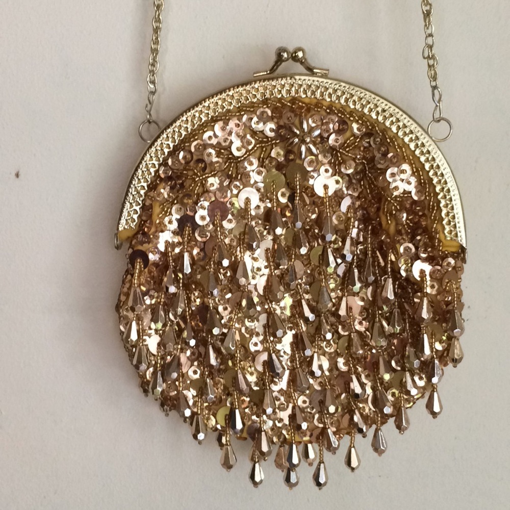 Gold party purse